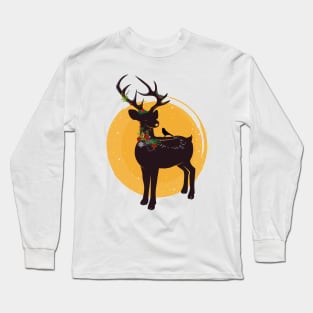 Deer with greens Long Sleeve T-Shirt